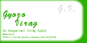 gyozo virag business card