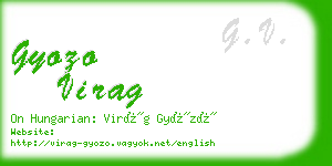gyozo virag business card